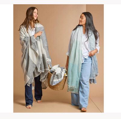 Matouk Como 360 Linen Beach Wrap   Home & Garden > Lawn & Garden > Outdoor Living > Outdoor Blankets