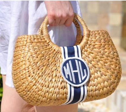 Monogrammed Kala Florida Basket  Apparel & Accessories > Handbags > Tote Handbags
